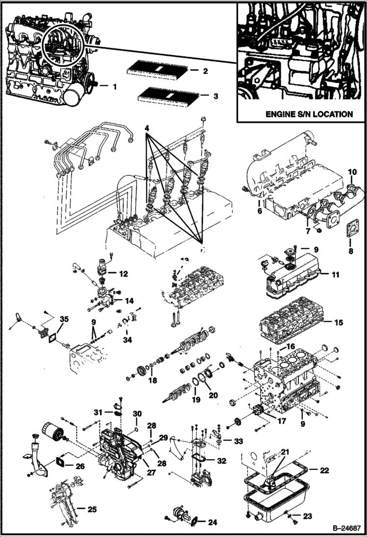 Bobcat 763 Engine Diagram. pictures for bobcat 763 parts diagram