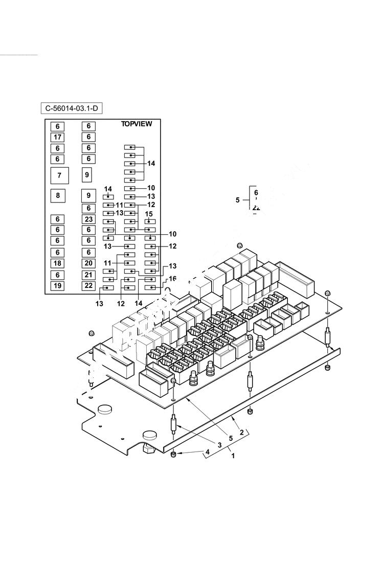 Terex R265T 4-3A Fuse Panel