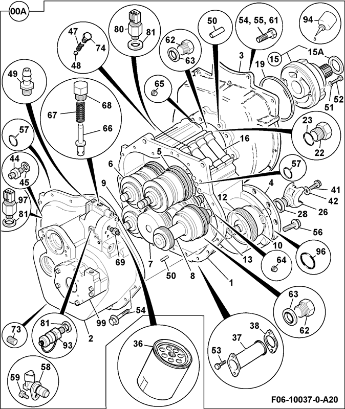 Jcb 3cx кпп схема